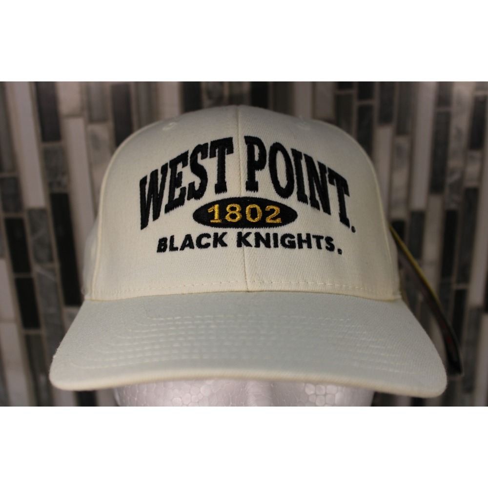 NEW‎ Flexfit West Point Black Knights Hat Stretch Fit Beige